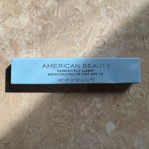 American Beauty Perfectly Lush Moisturizing Lip Tint SPF 15 04 Poppy Delight NIB